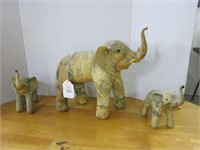 3 ELEPHANT FIGURINES