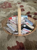 Large Basket W\Misc Cards & Envelopes