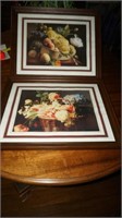 2 framed pictures