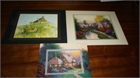 Collection of 3 matted prints