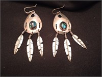 Beautiful Navajo Donald Douglas sterling earrings