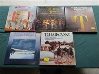 5 Tchaikovsky 33 1/3 Rpm Records