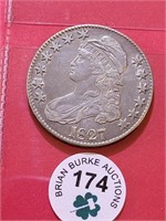 1827 Bust Half Dollar VF