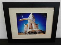 Framed Burning Man mammoth photo