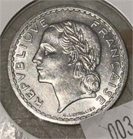 1948 FRANCE (5-FRANC) COIN
