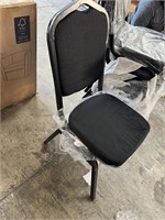 Qtd 5 Black Stacking Banquet Chairs