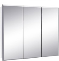 Cyprus Medicine Wall Cabinet  White/Clear 36