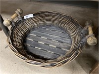 Contemporary Wicker Woven Basket