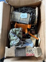Box of Chain Saw Repair Chain & Tools