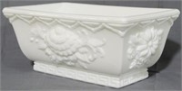 Fenton Art Glass Milk Glass Planter 4.5x10