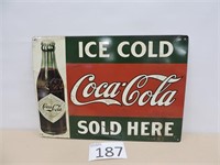 Coca Cola Metal Advertising Sign