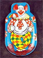Antique Litho 3" Painted Clown Clicker Toy