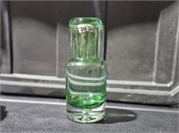 Green Hand Blown Glass Water Carafe - Poland