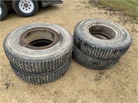 4- 10.00 R20 Semi Tires