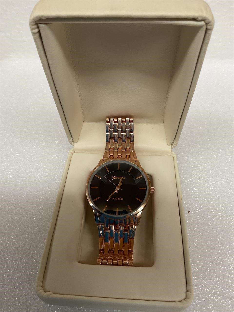 Geneva platinum watch
