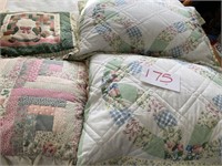 4 QUILTED PILLOWS