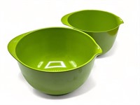 Pair of Danish Rosti melamine mixing bowls