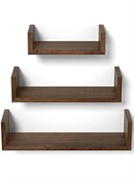 MSRP $20 3 Floating Wood Shelves