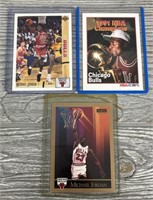 (3) Mint Michael Jordan Basketball Cards