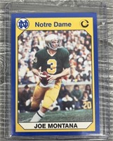 Joe Montana College Mint Football Card