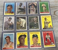 (12) 1950s Baseball Cards