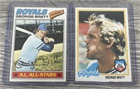 1977 & 1978 Topps George Brett Baseball Cards