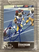 Eric Dickerson Autographed Football Card