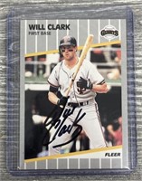 Will Clark Autographed Baseball Card