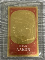 Rare 1965 Topps Embossed Hank Aaron Card