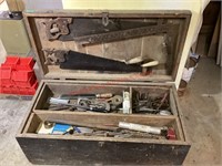Antique Tool Chest Full Of Tools