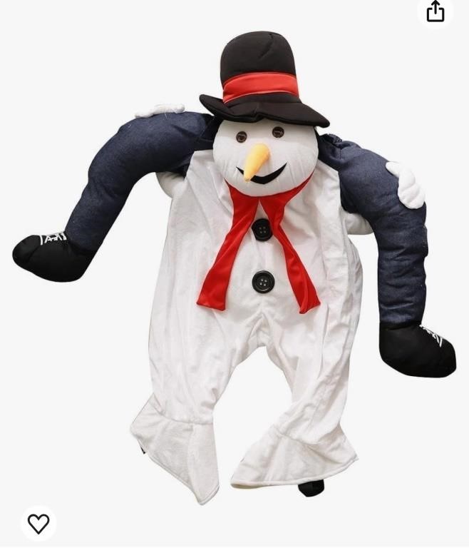 New, SAZ DEKOR Snowman Ride on Shoulder Costume