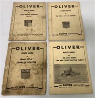 lot of 4 Oliver Parts Books