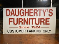 Daugherty's Furniture Customer Parking Sign