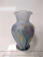 Satin Art Glass Vase