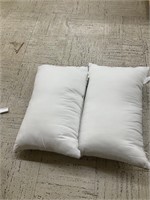 Lot of 2 standard size pillows white