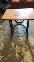 Wood and metal table