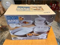 15 piece micro bake dish set- new