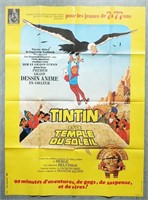 Affiche géante Tintin et le temple du soleil