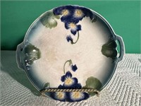 Majolica Double-Handled Plate