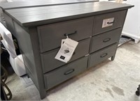 New Soho Grey 6 Drawer Dresser 56” w x 19” d x