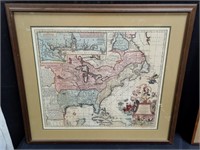 18th c. engraved map, "Louisiana & Environs"