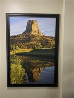 Framed Devils Tower Wyoming photo