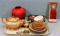 Japanese Lustre Tea Set + Asian Decor