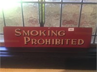 TIN "SMOKING PROHIBITED" SIGN