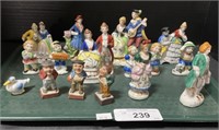18 Occupied Japan Porcelain Figurines.