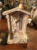 Bookends and decorative thermometer