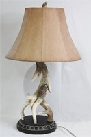 Rustic Antler Table Lamp