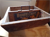 WOODEN TOOL BOX MAD FROM ADVERTISING CRATES