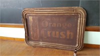 Rare 1930s Orange Crush Tin Sign