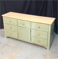 Beautiful Light Green Hard Wood Dresser - 7A